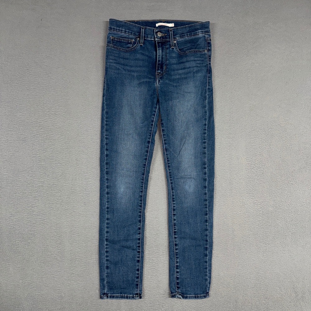 Levis Jeans Womens 28 Blue High Rise Slimming Skinny Stretch Denim Cotton Blend